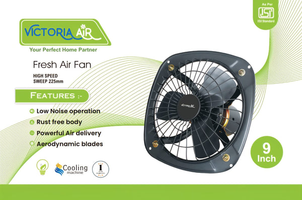 VICTORIA AIR FRESH AIR VENTILLATION FAN 9 INCH